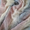 Tesatura tulle cu volane - design multicolor, roz și culori pastel