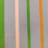 Tesatura crepe de chine din matase naturala - design geometric liniar, Multicolor