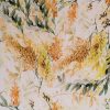 Tesatura din Matase Natura cu elastan - design floral