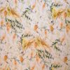 Tesatura din Matase Natura cu elastan - design floral