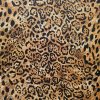 Tesatura crepe de chine din matase naturala - design animal print, Maro - Negru