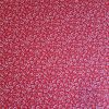 Tesatura premium din matase naturala - crepe de chine, Rosu corai - Alb