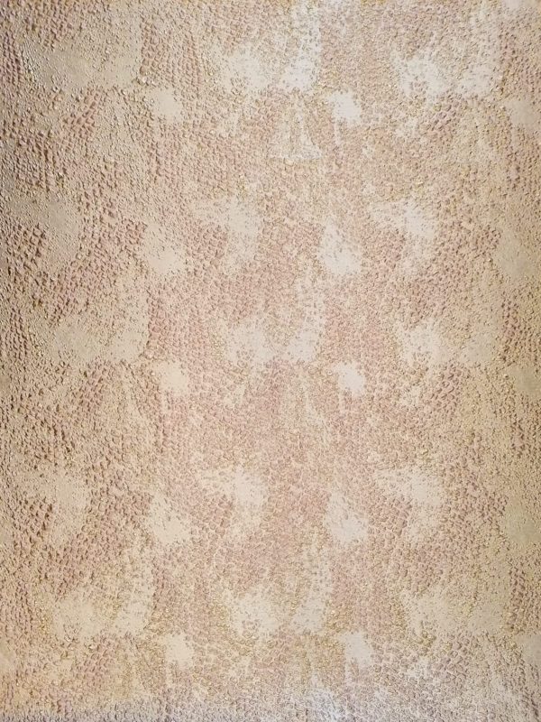 Tesatura jacquard - tafta cu design reliefat , auriu patinat