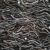 Broderie manuala pe suport din matase naturala  - design abstract