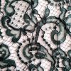 Dantelă tip macrame verde închis