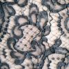 Dantelă tip macrame gri