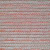 Stofa tip jacquard din viscoza cu bumbac - design liniar, Roz - Rosu - Ivoire