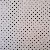 Tesatura din matase naturala - twill, Buline , Alb - Negru