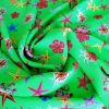 Tesatura din viscoza - dublu crepe design exotic, Verde smarald