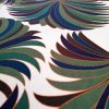 Tesatura din viscoză, dublu crepe elastic - design exotic, Multicolor - verde, maro, bej, crem
