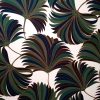 Tesatura din viscoză, dublu crepe elastic - design exotic, Multicolor - verde, maro, bej, crem