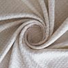 Stofă lana cu fir de lurex - design fantezie, Alb - Argintiu