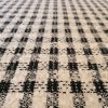Stofă mixta cu fir de lurex - design fantezie, Bleumarin - Alb