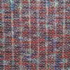 Stofă mixta cu fir de lurex - design fantezie, Rosu - Roz