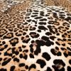 Tesatura din matase naturala usor satinata - animal print, Maro - Negru - Ivoire