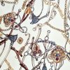 Tesatura din matase naturala cu viscoza - design harnasament , Multicolor