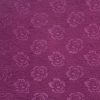 Tesatura jacquard din matase naturala cu lana - design floral, Mov sfecla