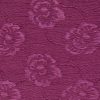 Tesatura jacquard din matase naturala cu lana - design floral, Mov sfecla