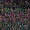 Tesatura cu paiete brodate pe suport de catifea elastica - rainbow design