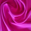 Tesatura din mătase naturală elastică - crepe de Chine, design uni, Cyclamen electric