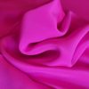 Tesatura din mătase naturală elastică - crepe de Chine, design uni, Cyclamen electric