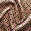 Tesatura jacquard din matase naturala si fibre mixte, Multicolor
