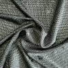 Tesatura Jacquard din bumbac , viscoza si insertii lurex, Negru - Argintiu