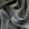 Tesatura Jacquard din bumbac , viscoza si insertii lurex, Negru - Argintiu