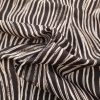 Tesatura tip Jacquard - double face cu design animal print, Alb - Negru