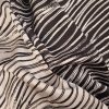Tesatura tip Jacquard - double face cu design animal print, Alb - Negru