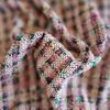Stofă premium cu lana - design fantezie, Roz - Multicolor