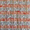 Stofă mixta cu fir de lurex - design fantezie, Alb - Piersiciu