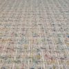 Stofă lana chic - design fantezie, Alb - Multicolor