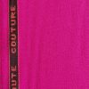 Stofa din lana cu elastan  - design uni, Cyclamen neon