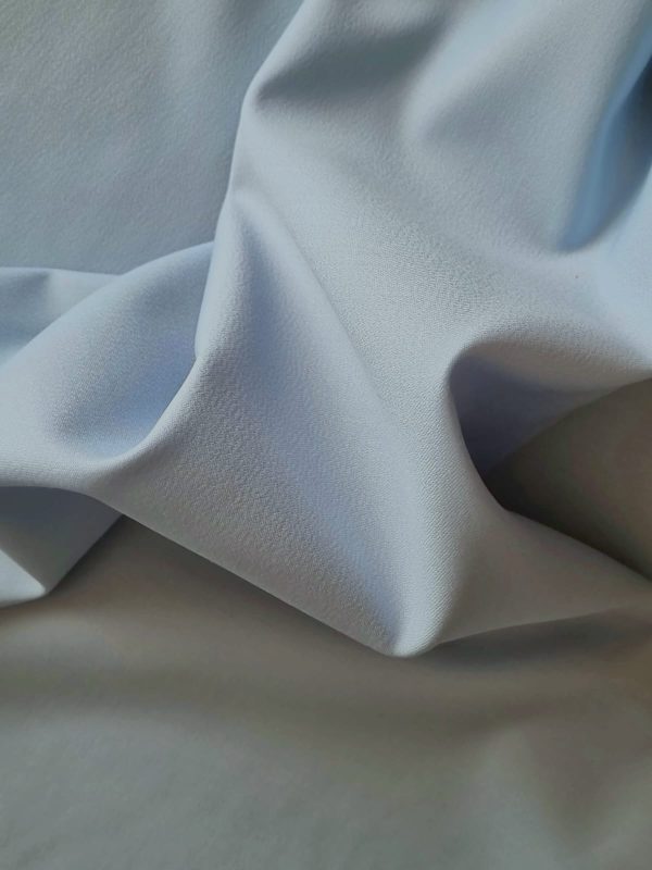 Stofa din lana cu elastan - design uni , Bleu petrol