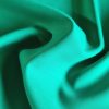 Stofa din lana cu elastan  - design uni, Verde smarald