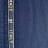 Stofă din lână cu elastan - design uni, Bleumarin