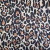 Tesatura din viscoza subtire - design animal print, Maro - Negru