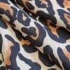 Tesatura din viscoza subtire - design animal print, Maro - Negru