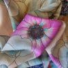 Tesatura din viscoza - design floral , Multicolor pastel
