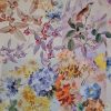 Mătase naturală - patchwork pastel
