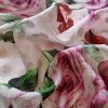 Voal din mătase naturală cu insertii de lurex