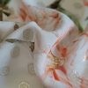 Voal din mătase naturală cu insertii de lurex
