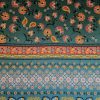Tesatura din matase naturala tip panou - design floral, Multicolor