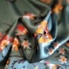 Tesatura din matase naturala tip panou - design floral, Multicolor
