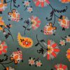 Tesatura din matase naturala tip panou - design floral, Multicolor