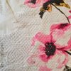 Jacquard cu bordură alba deasă Imprimată