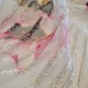 Jacquard cu bordură alba deasă Imprimată