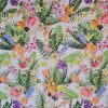 Tesatura brodata  pe organza imprimata  - design Valentino, Multicolor