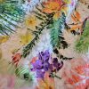 Tesatura brodata  pe organza imprimata  - design Valentino, Multicolor